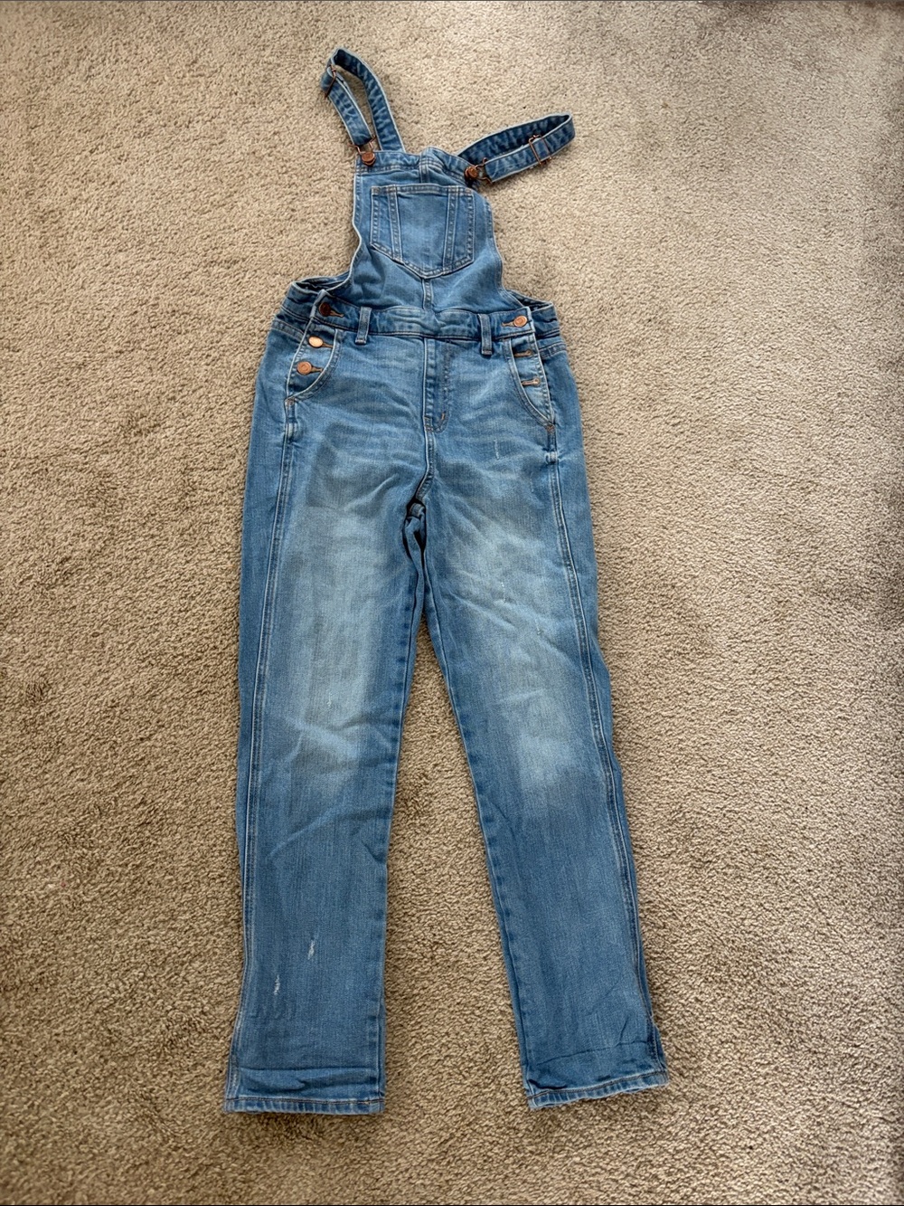 Old Navy Light Blue Denim Overalls with Front Bib